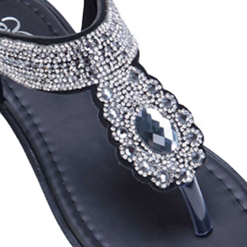 KIT SANDALIA PLANAS CON BRILLOS