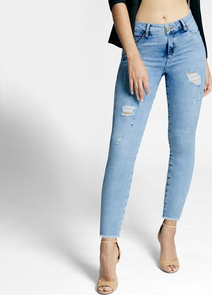 Jeans Super Skinny Cintura Regular