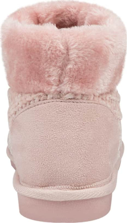 Bota Pantufla Textil Tejido Peluche