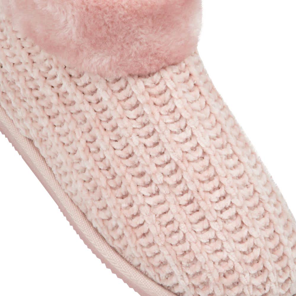 Bota Pantufla Textil Tejido Peluche