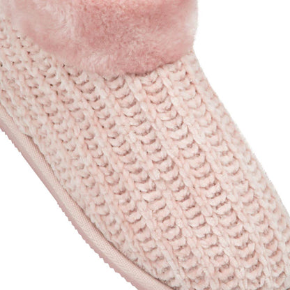 Bota Pantufla Textil Tejido Peluche
