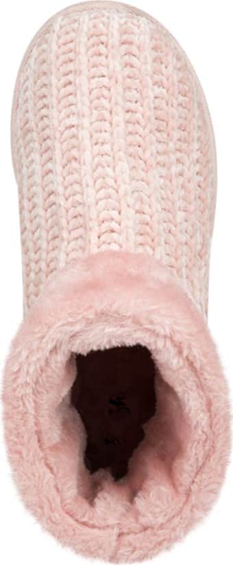 Bota Pantufla Textil Tejido Peluche