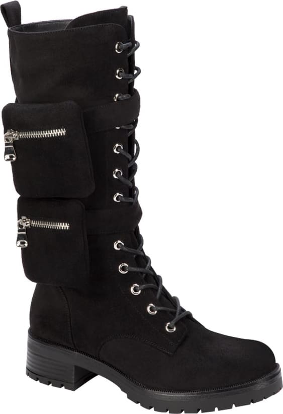 BOTA MILITAR TUBO ALTO CON BOLSILLO