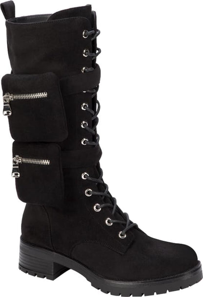 BOTA MILITAR TUBO ALTO CON BOLSILLO