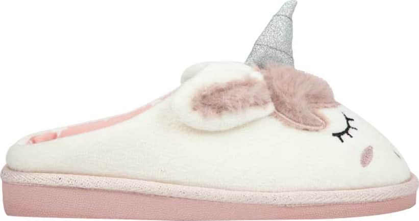 PANTUFLA SUECA PELUCHE UNICORNIO