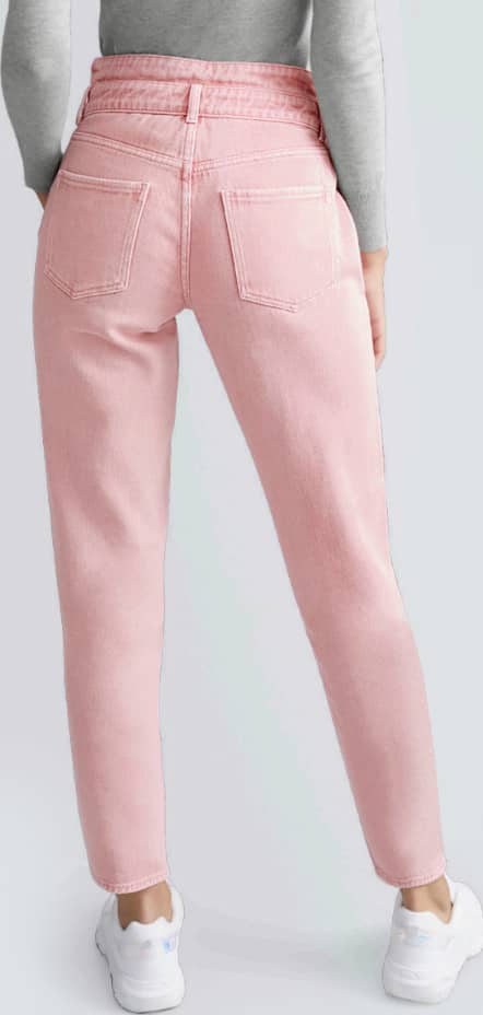 Jeans Baggy Cintura Super Alta