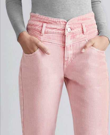 Jeans Baggy Cintura Super Alta