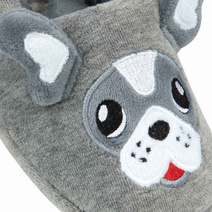 Pantufla Cerrada Peluche Perro