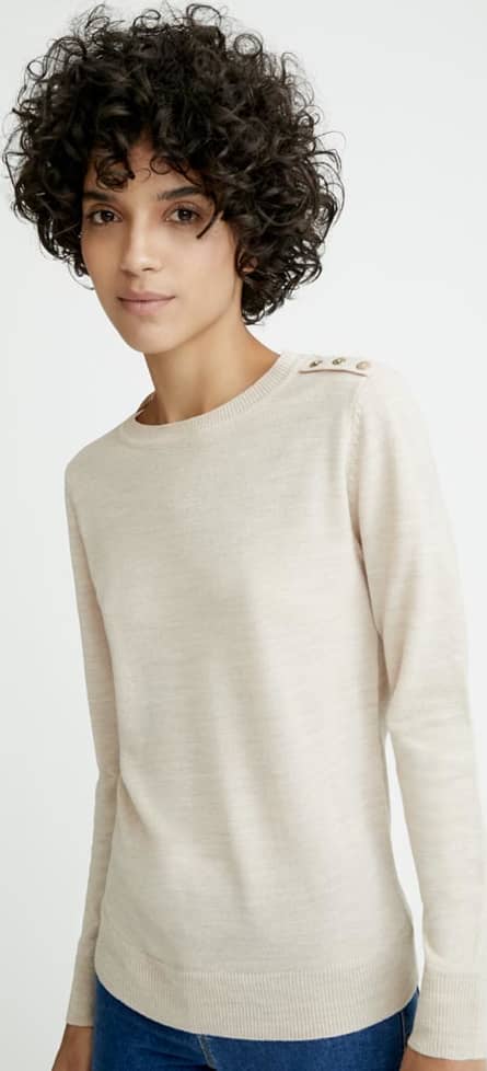 SWEATER BÁSICO CERRADO CUELLO REDONDO