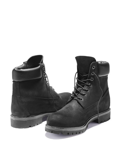 Black Timberland 6'' Hiker Boots for Men Basic Contrast Collar 9001