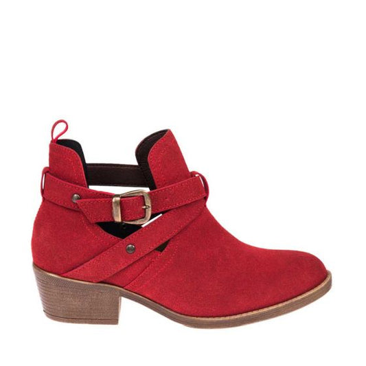 Red Casual Boots for Women Tierra Bendita 1300