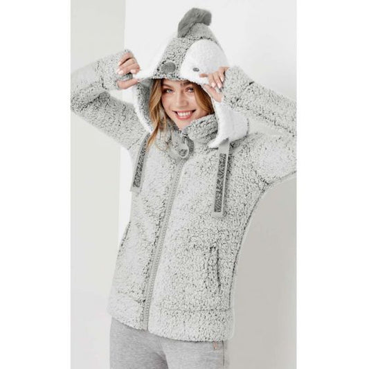 CHAMARRA CASUAL HOLLY LAND LAND ZOSO ~ DAMA Gris